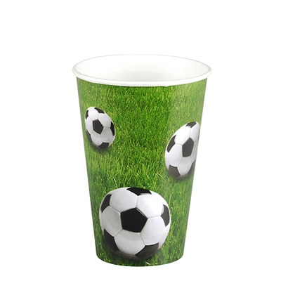 10 Bicchieri di carta 0,2 l Ø 7 cm · 9,7 cm "Football"