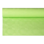 Tovaglia di carta 8 m x 1,2 m con goffratura damascata verde limone
