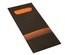 520 Busta portaposate 20 cm x 8,5 cm ner o/arancione "Stripes" incl.tovagliolo co