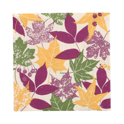 20 Tovaglioli, 3-veli piegato per 4 33 c m x 33 cm "Autumn Leaves"