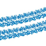 Ghirlanda di carta velina non infiammabile Ø 16 cm · 4 m ''Blu bavarese''