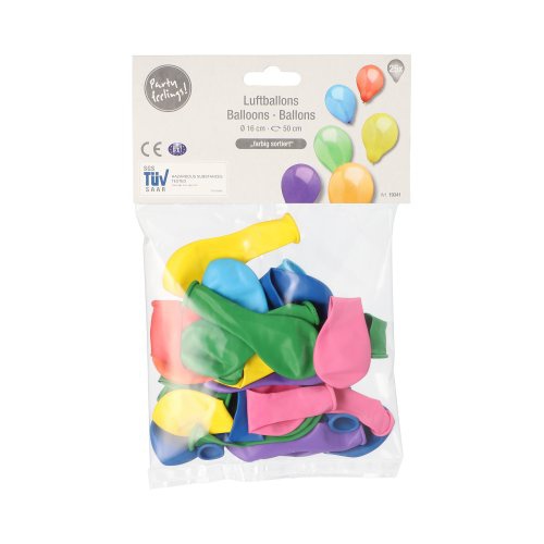 25 Palloncini Ø 16 cm colori assortiti
