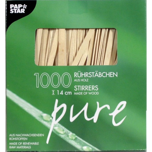 1000 Palettine di legno ''PURE'' 14 cm x 5 mm