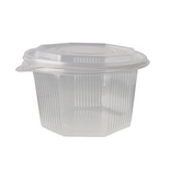 50 Contenitori con coperchio, PP ottagon ale 1 l 8,3 cm x 13 cm x 13 cm trasparen
