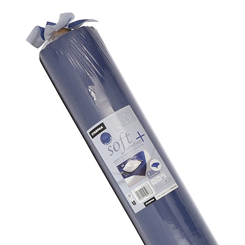 Tovaglia in rotolo 25 m x 1,18 m, tessuto non tessuto ''soft selection plus''  blu scuro